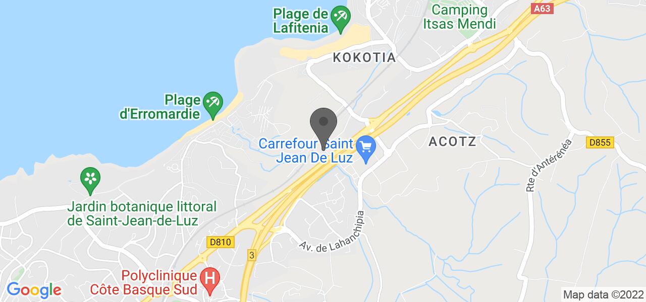 Plan d'accès — Courtepaille Saint Jean de Luz