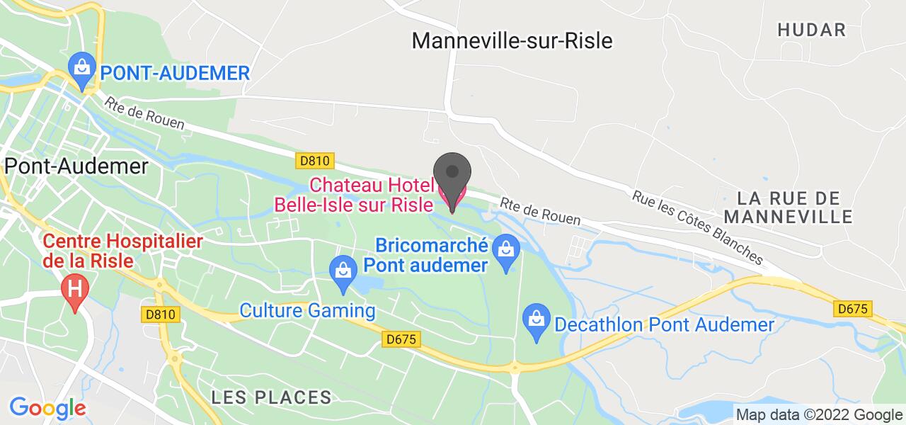 Plan d'accès — Belle isle sur risle