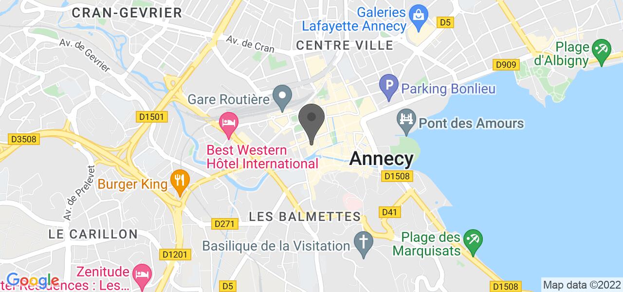 Plan d'accès — La Bella'Muse