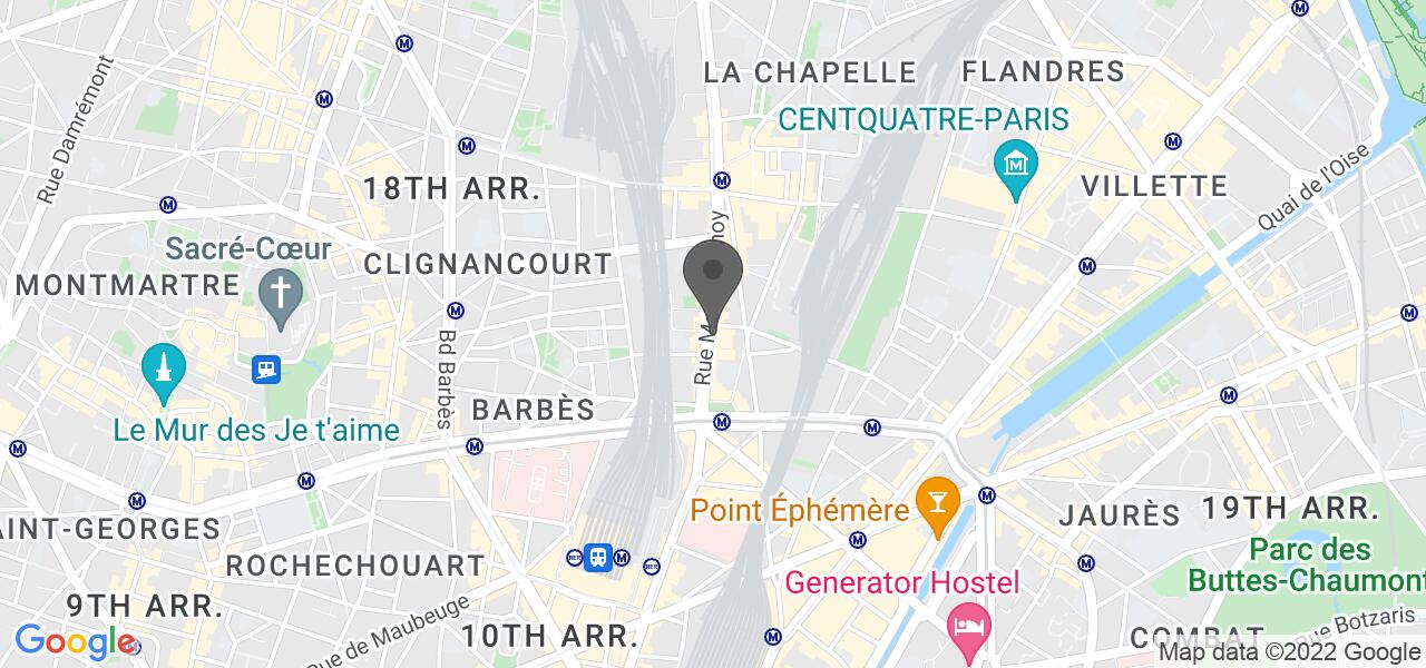 Plan d'accès — 5PIZZ.com Pizza a 5 Euro a Domicile Pizza Paris 18