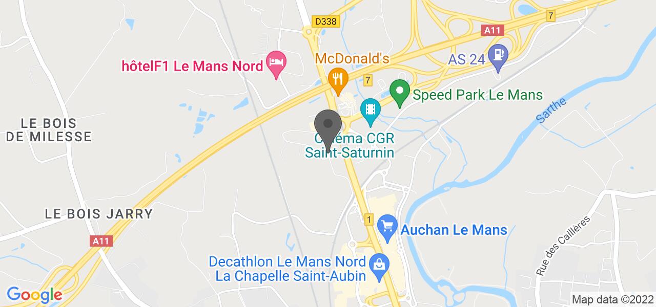 Plan d'accès — Bistro régent st saturnin le mans