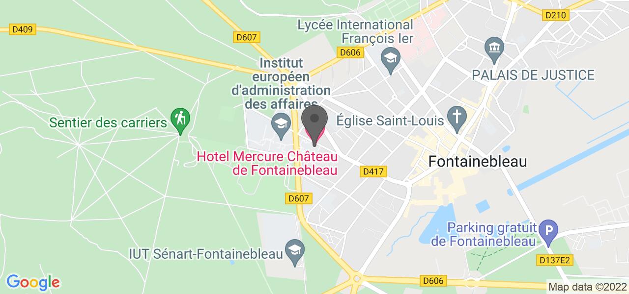Routekaart — DEMEURE DE CAMPAGNE DE FONTAINEBLEAU