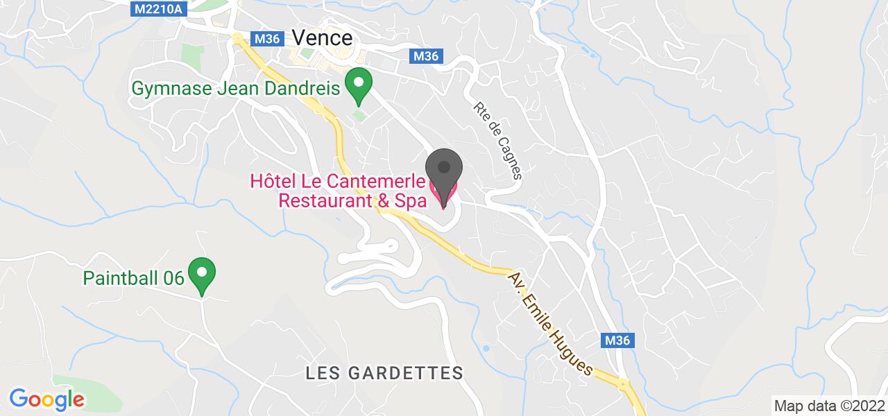 Plan d'accès — Cantemerle