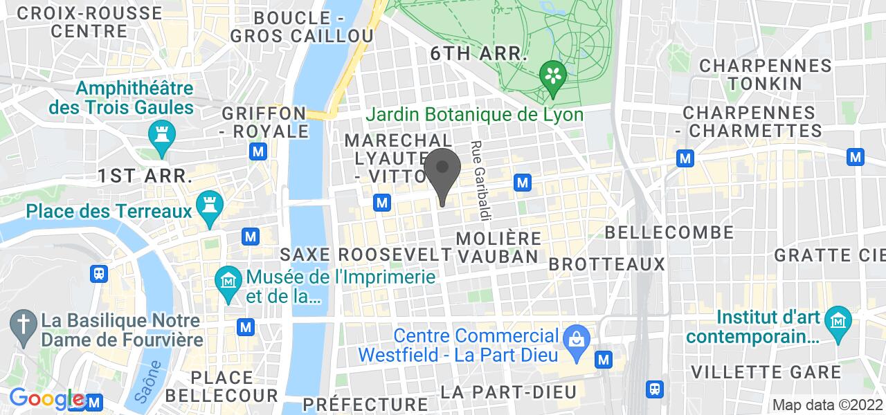 Mapa de acceso — Le Jean Moulin