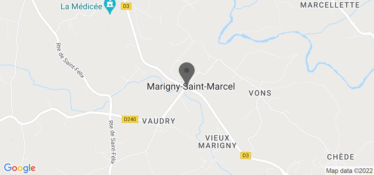 แผนที่การเดินทาง — La fraicheur de l'étang