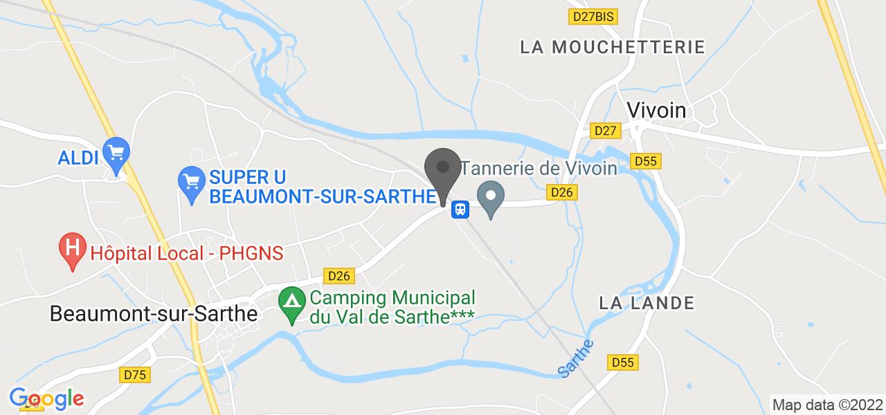 Plan d'accès — Au Petit Vivoin