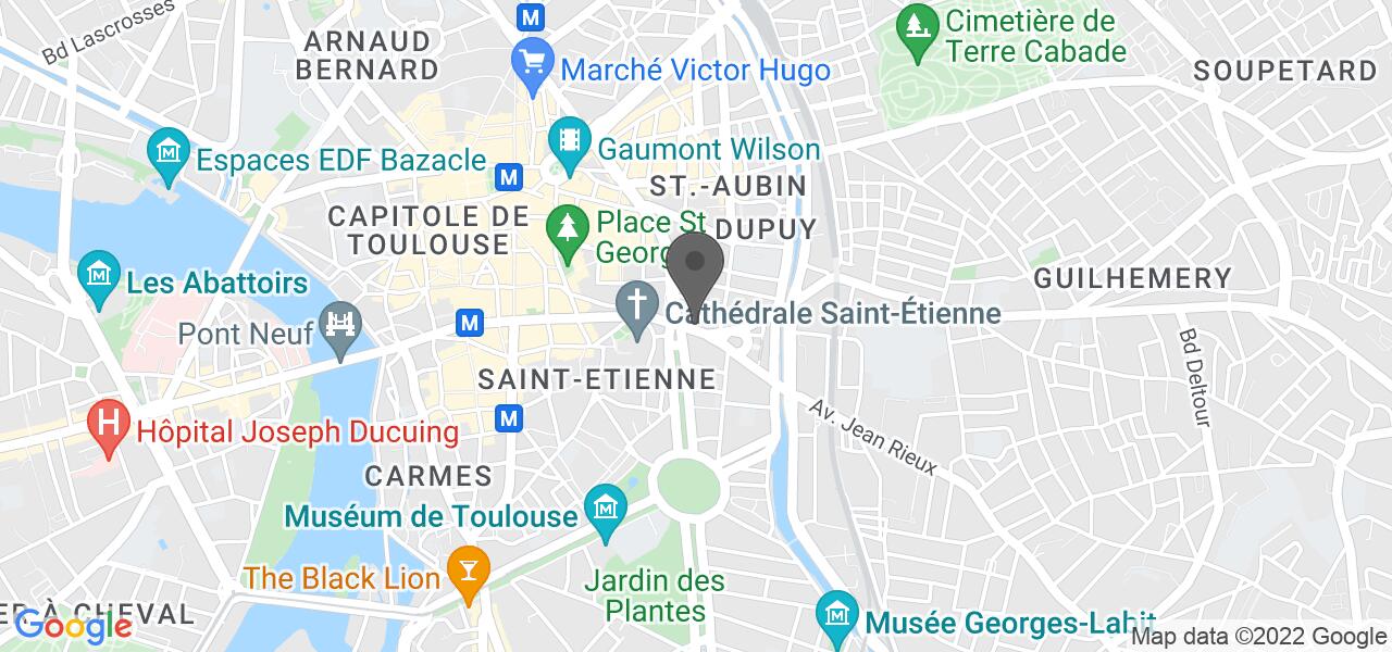 Plan d'accès — eat SUSHI Toulouse (François-Verdier)
