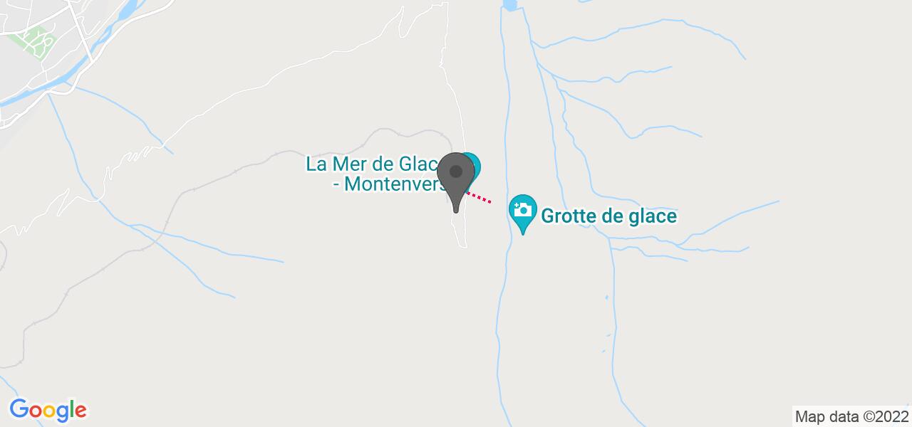 Plan d'accès — Le Panoramique Mer de Glace