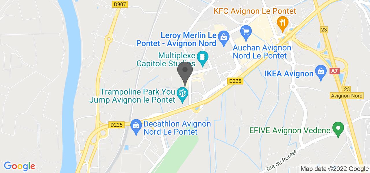 Plan d'accès — Buffalo Grill Avignon Nord