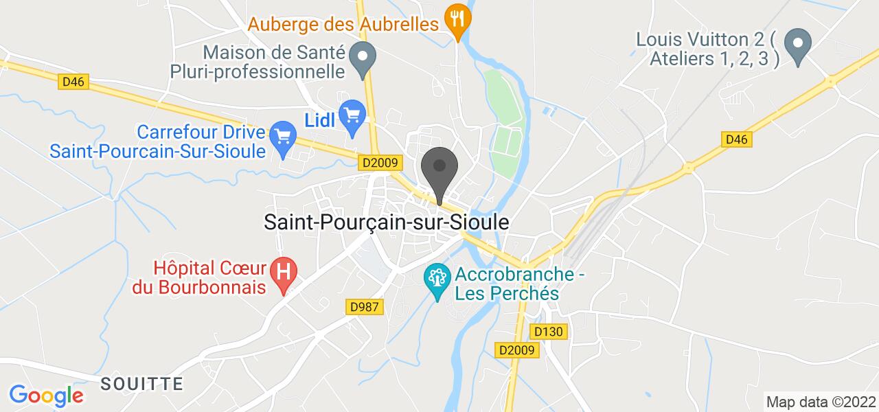 Plan d'accès — Le Chêne Vert
