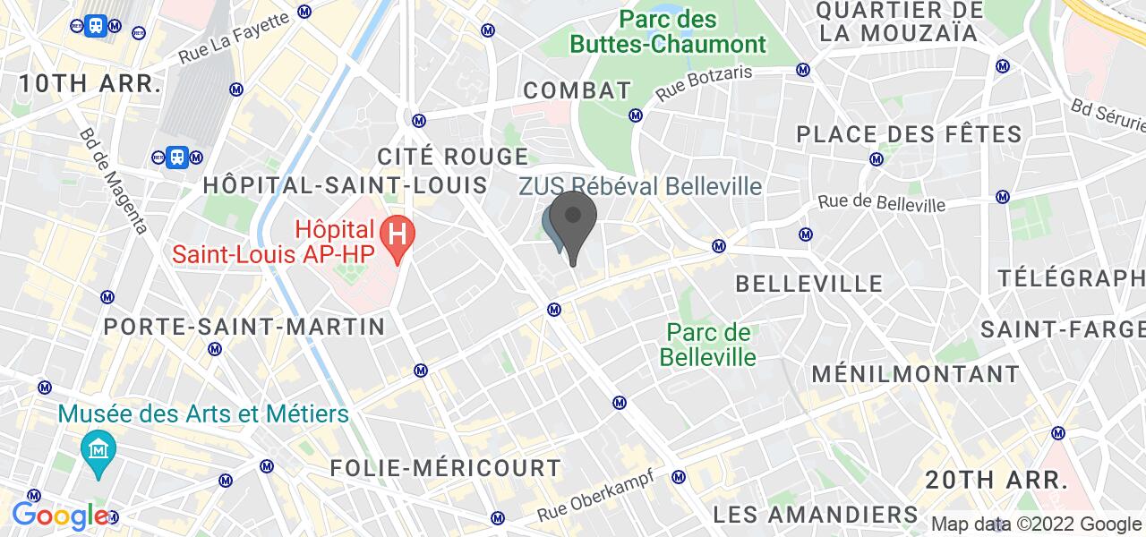 Plan d'accès — Aux Mandarins de Belleville