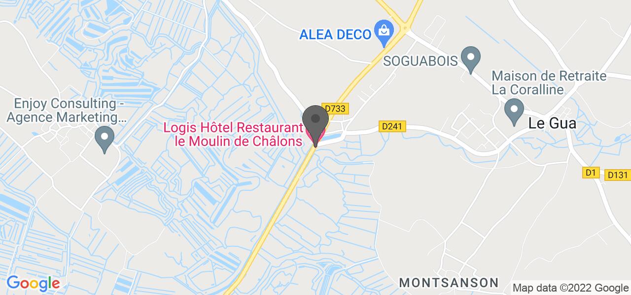 Plan d'accès — Le moulin de chalons