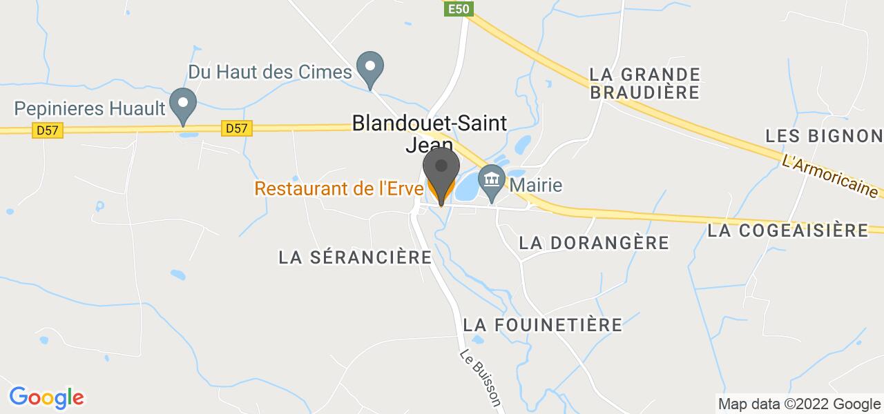 Plan d'accès — Restaurant de l'Erve