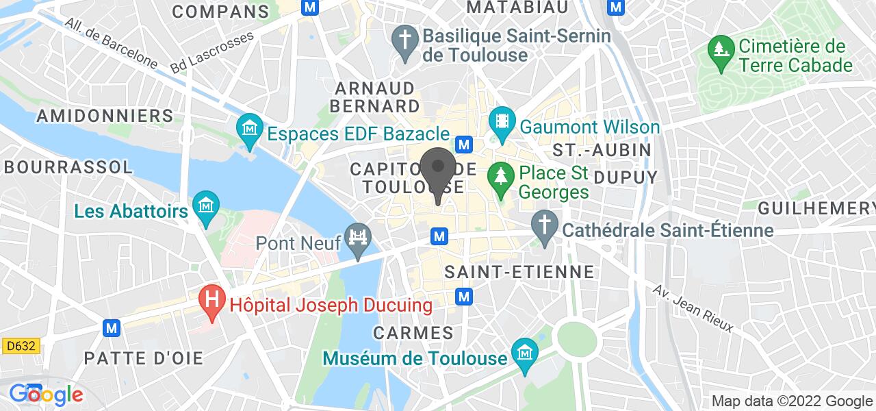 Plan d'accès — La Faim des Haricots/TOULOUSE CENTRE