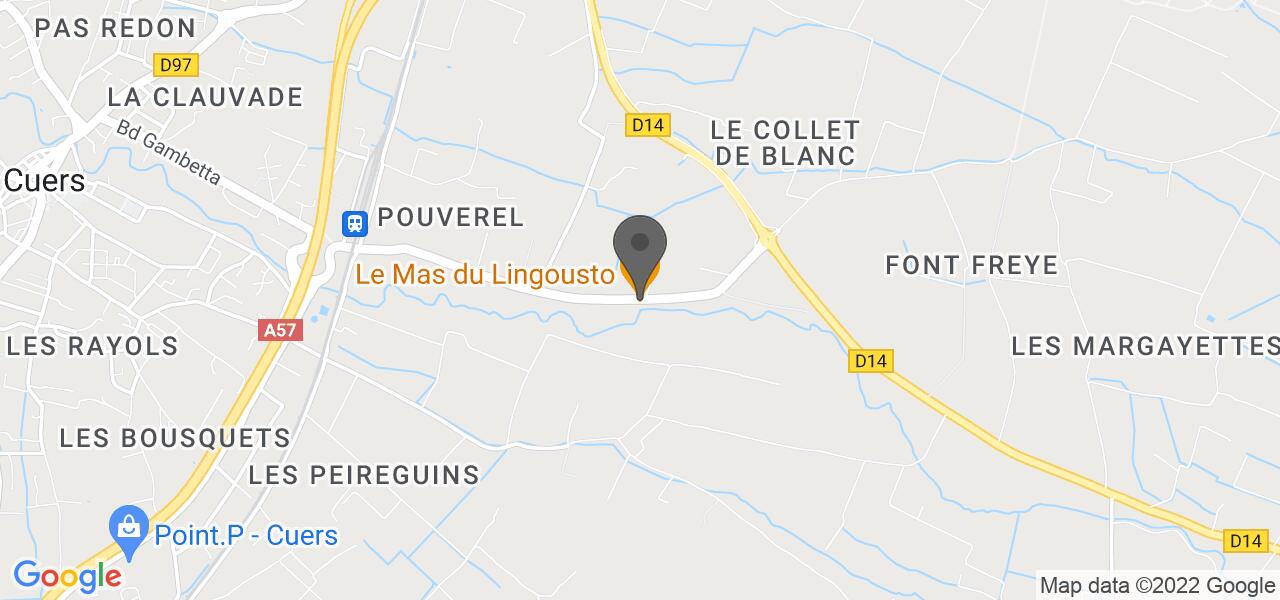 Anfahrtsplan — Le Mas du Lingousto