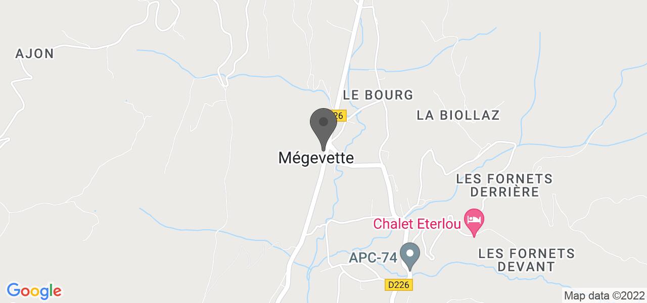 แผนที่การเดินทาง — Auberge de Megevette