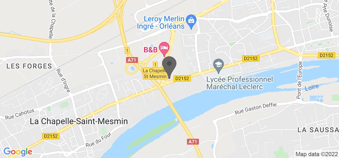 Plan d'accès — Buffalo Grill Orleans (La Chapelle St Mesmin)