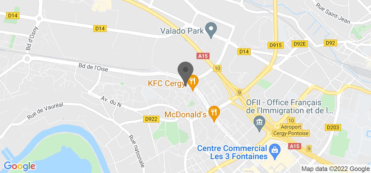 Plan d'accès — Buffalo Grill Cergy Pontoise