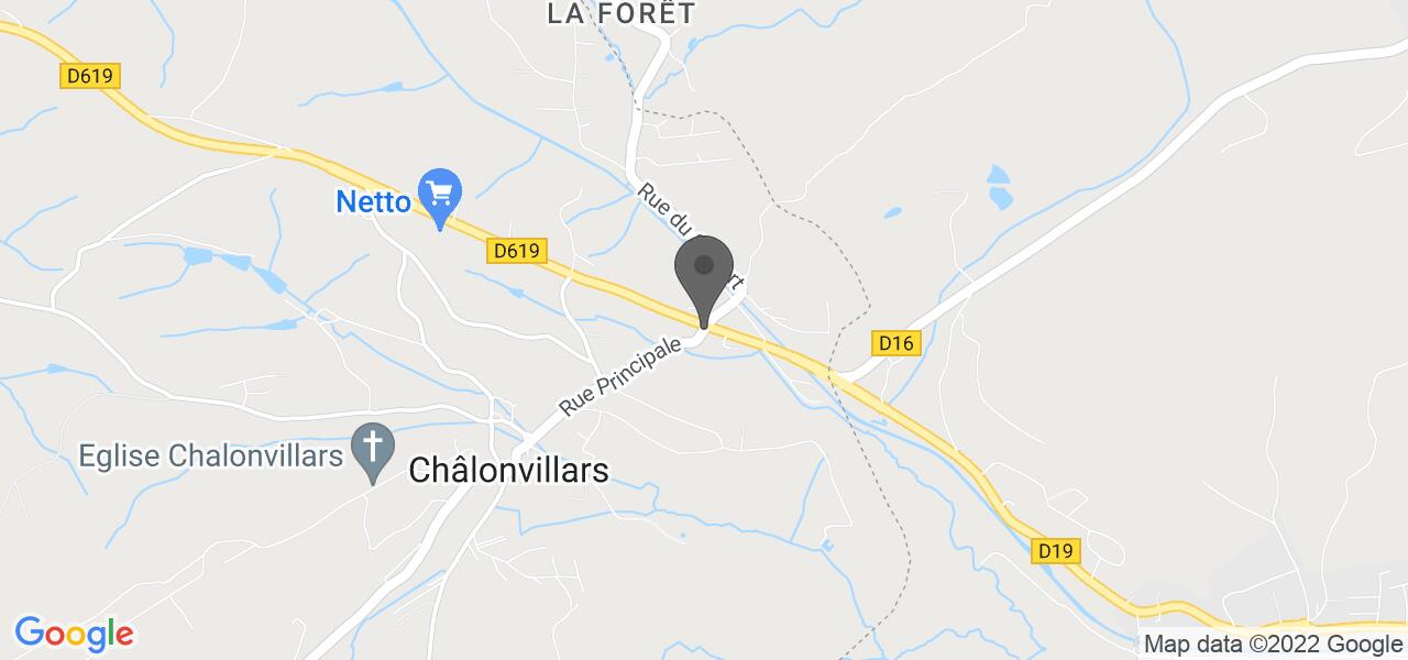Anfahrtsplan — Auberge fleurie
