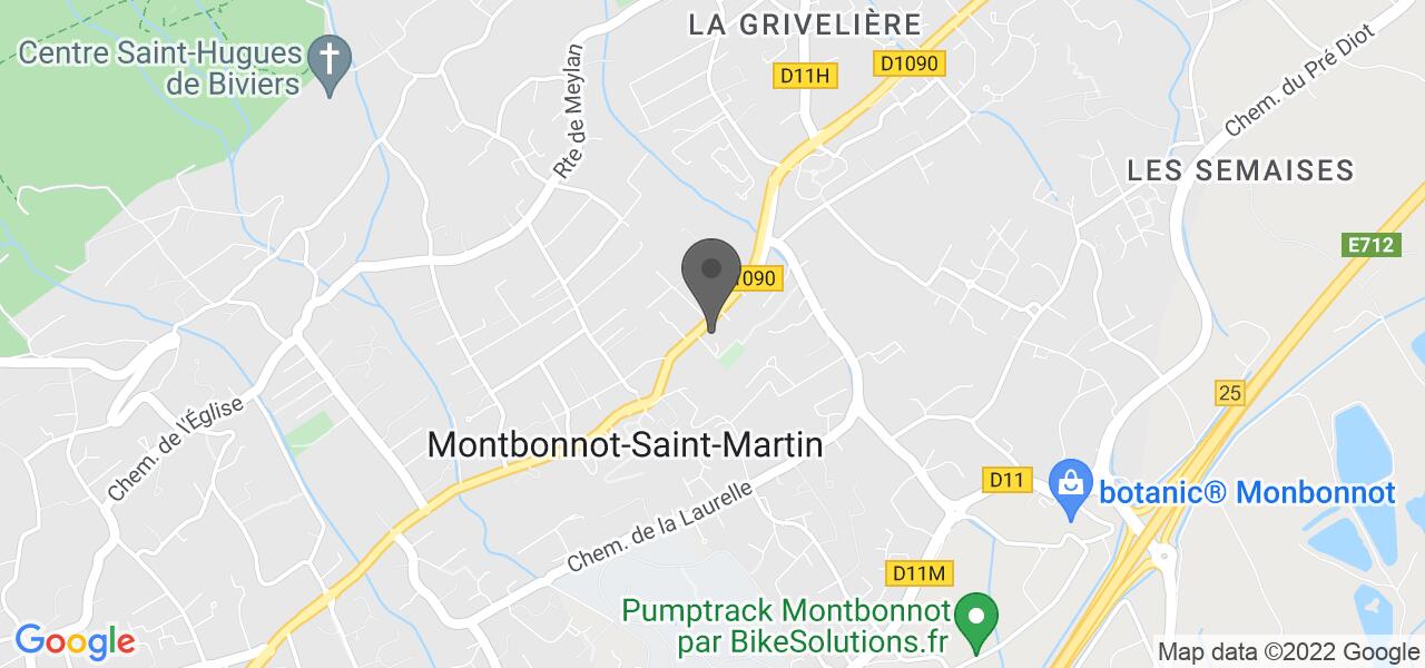 Anfahrtsplan — Le Clos des Balmes