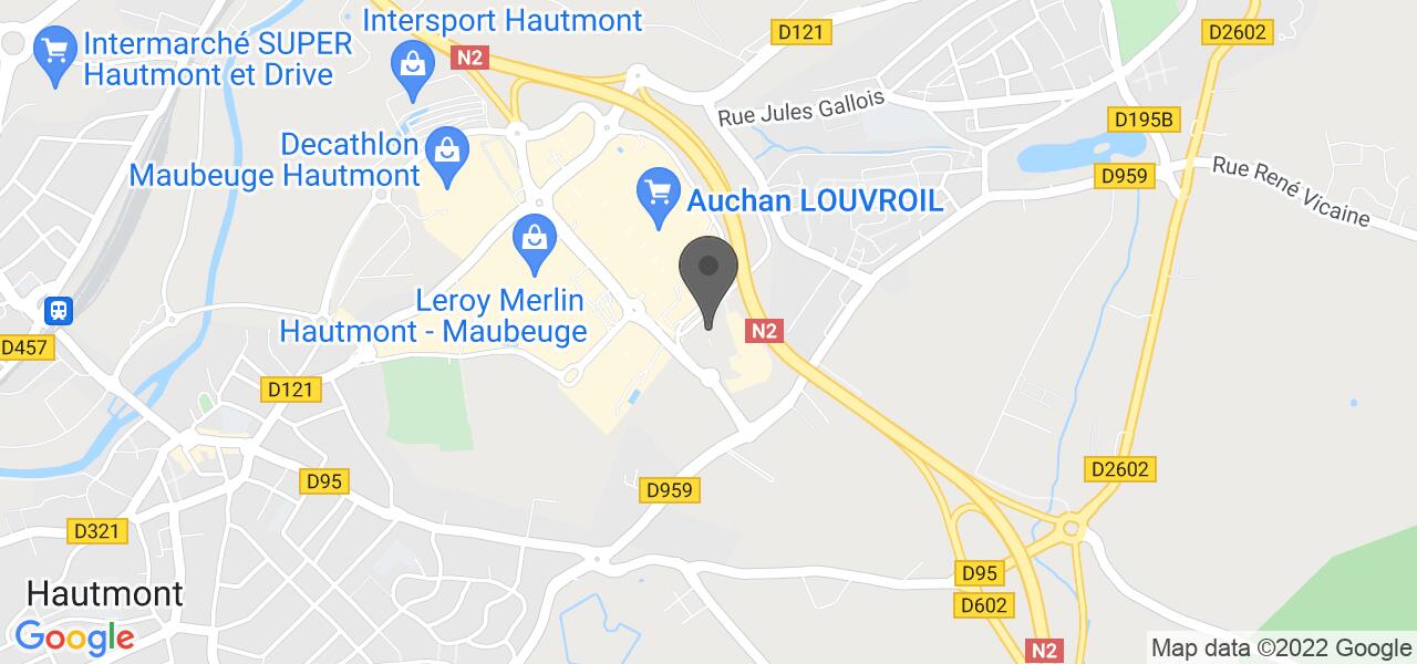 Plan d'accès — Holly's Diner Louvroil