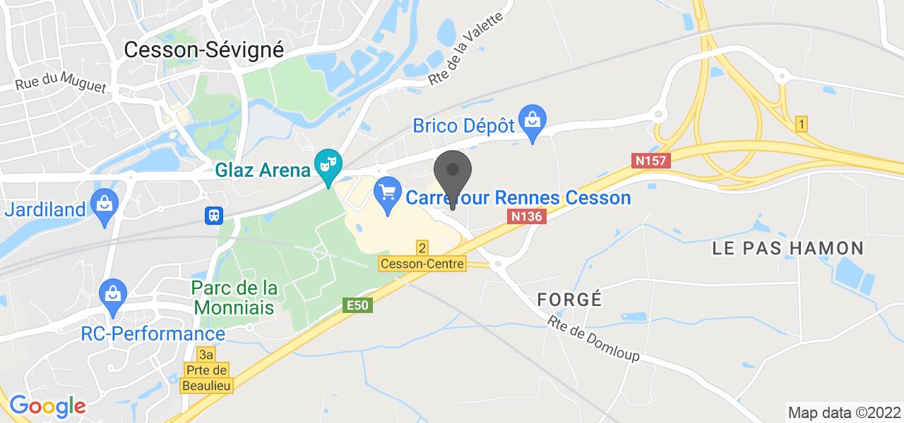 Plan d'accès — Buffalo Grill Rennes