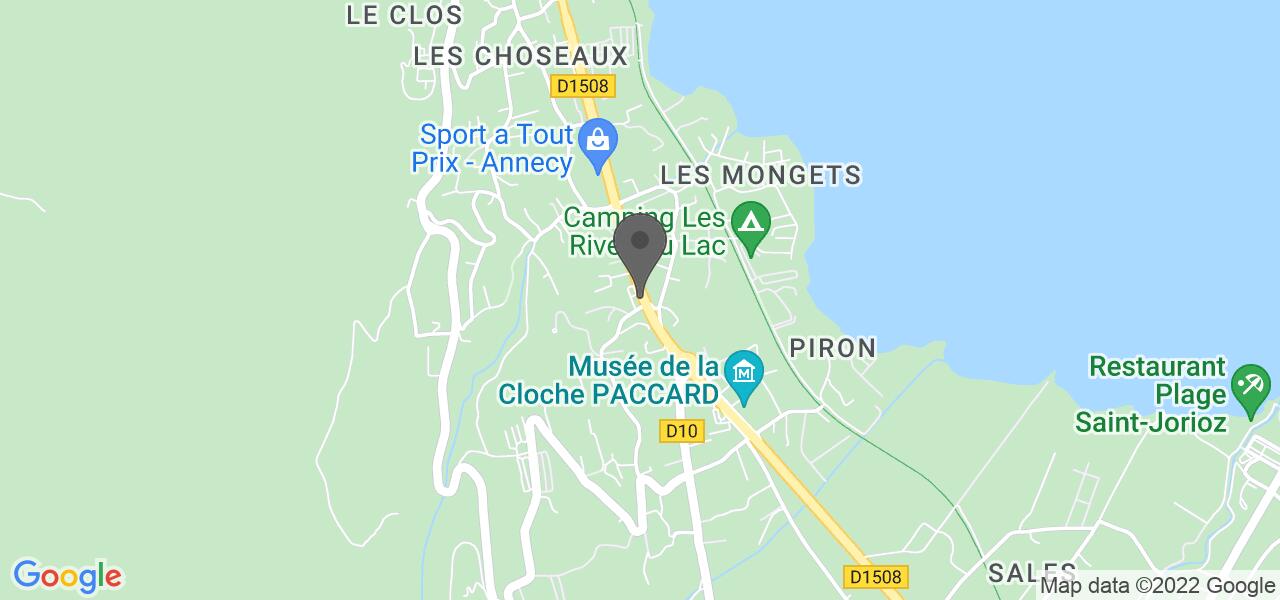 Mapa de acesso — Le P'tit Savoyard