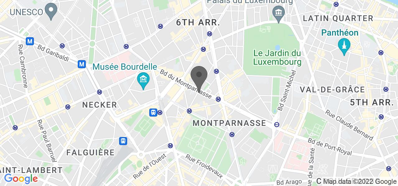 Plan d'accès — Burger King Paris Montparnasse