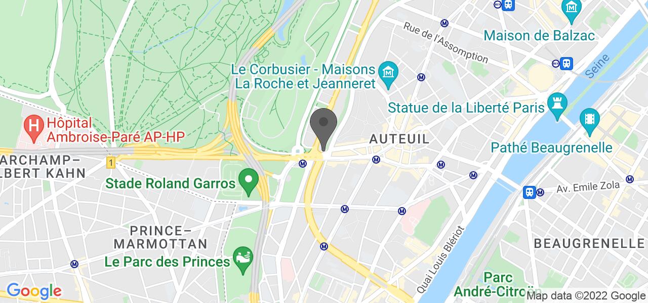 Plan d'accès — Auteuil | Brasserie italienne | Rooftop | Paris