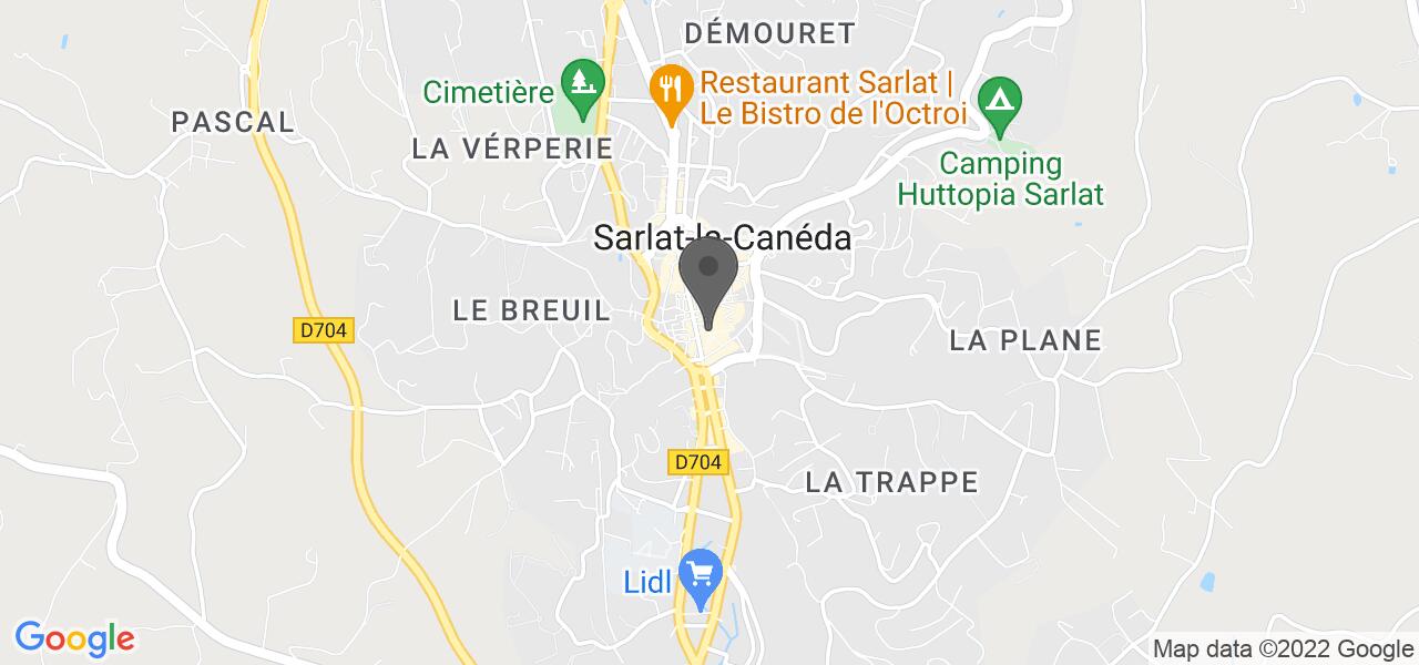 Access map — Chez le Gaulois
