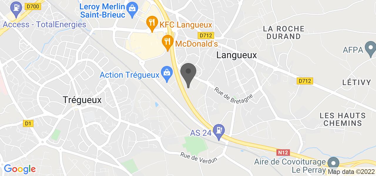 Plan d'accès — BUFFALO GRILL SAINT BRIEUC Trégueux