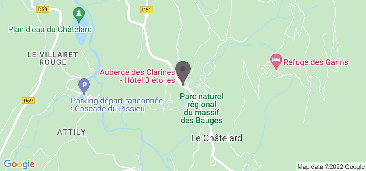 Plan d'accès — Auberge des Clarines