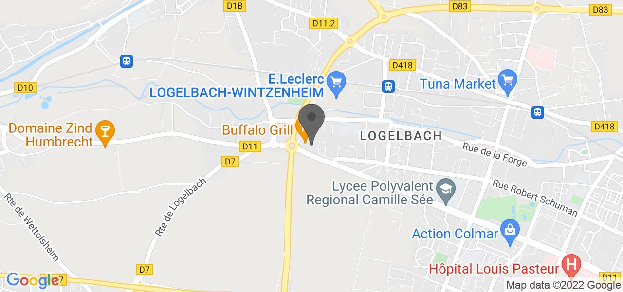 Plan d'accès — Buffalo Grill Colmar Wintzenheim