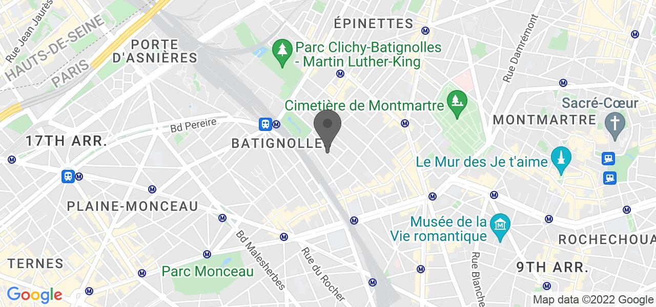 Plan d'accès — Les Fils à Maman Batignolles