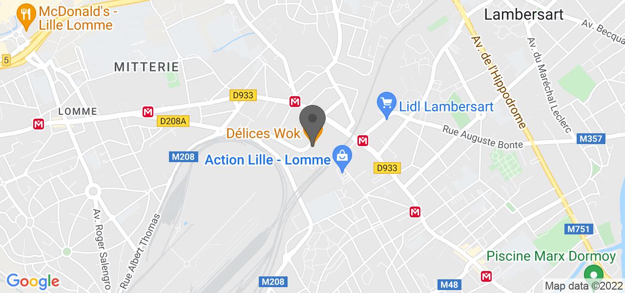 Plan d'accès — Delices Wok
