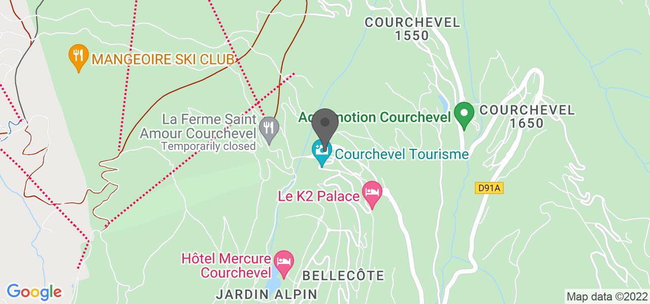Mappa di accesso — L'Arbé - Courchevel