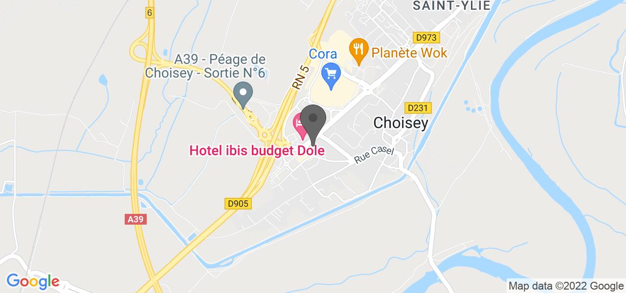 Plan d'accès — La Pataterie Choisey (Dole)