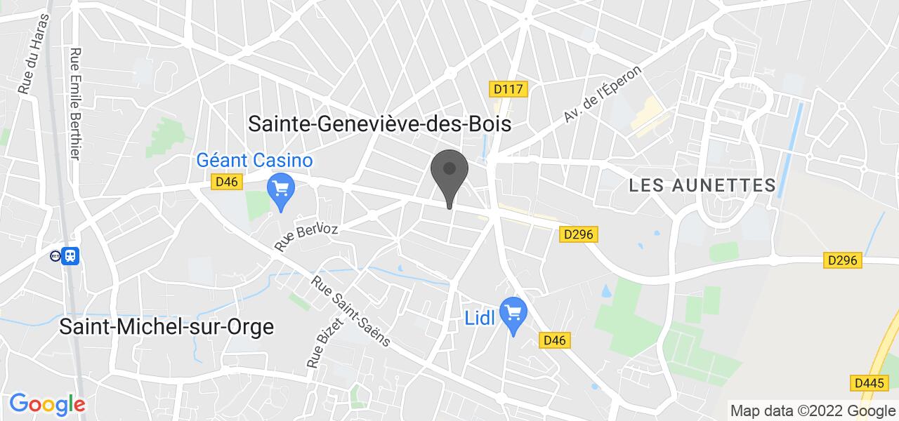 Plan d'accès — Au Soleil Italien .Sainte Geneviève Des Bois