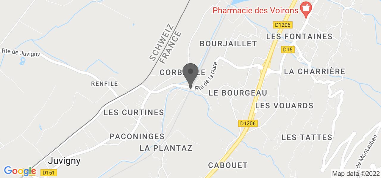 Plan d'accès — Café Restaurant du Chemin de Fer