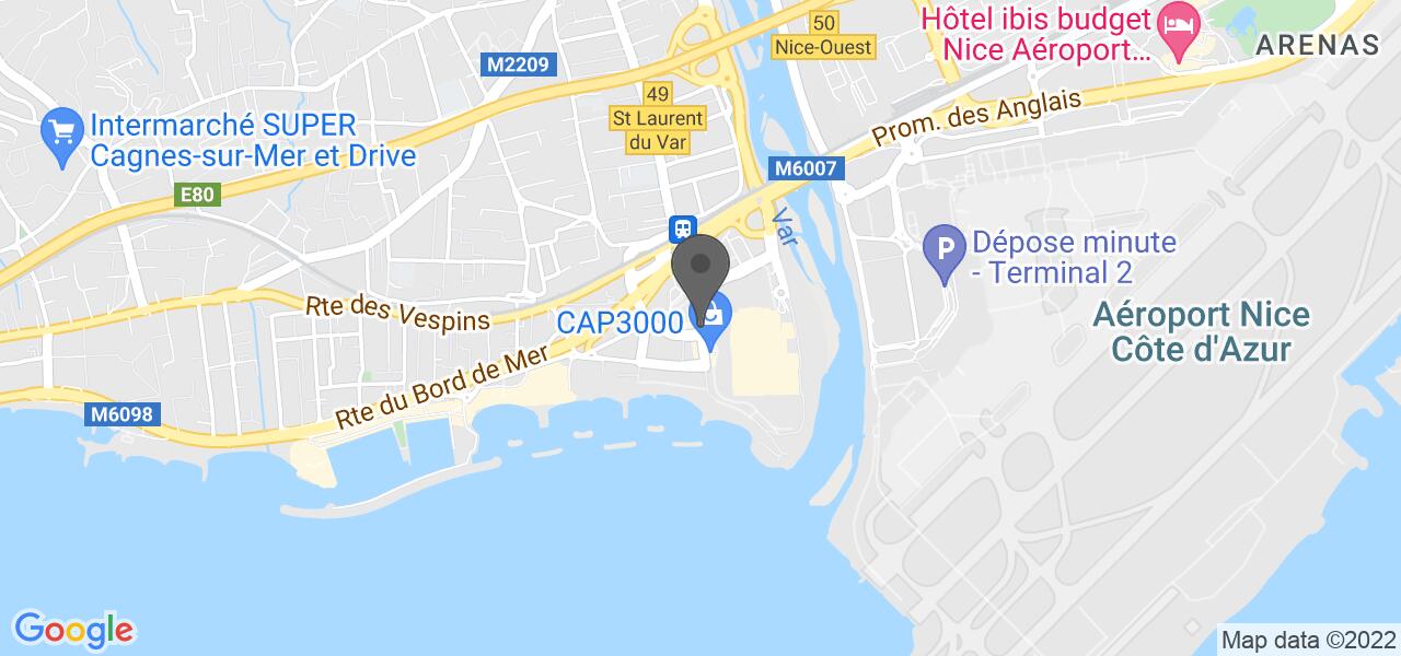 Plan d'accès — Jardin Du Cap 3000