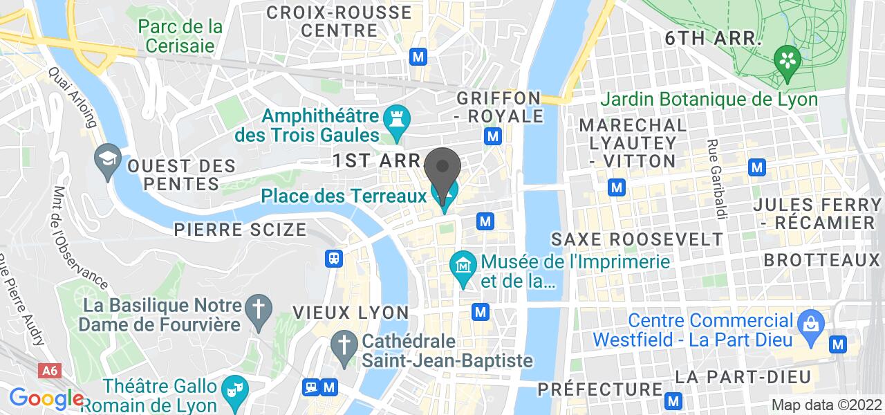 Plan d'accès — O'Tacos Lyon Terreaux