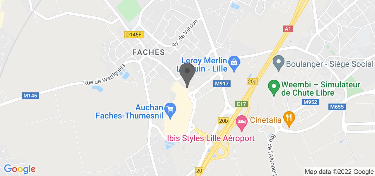 Plan d'accès — Amarine Faches-Thumesnil