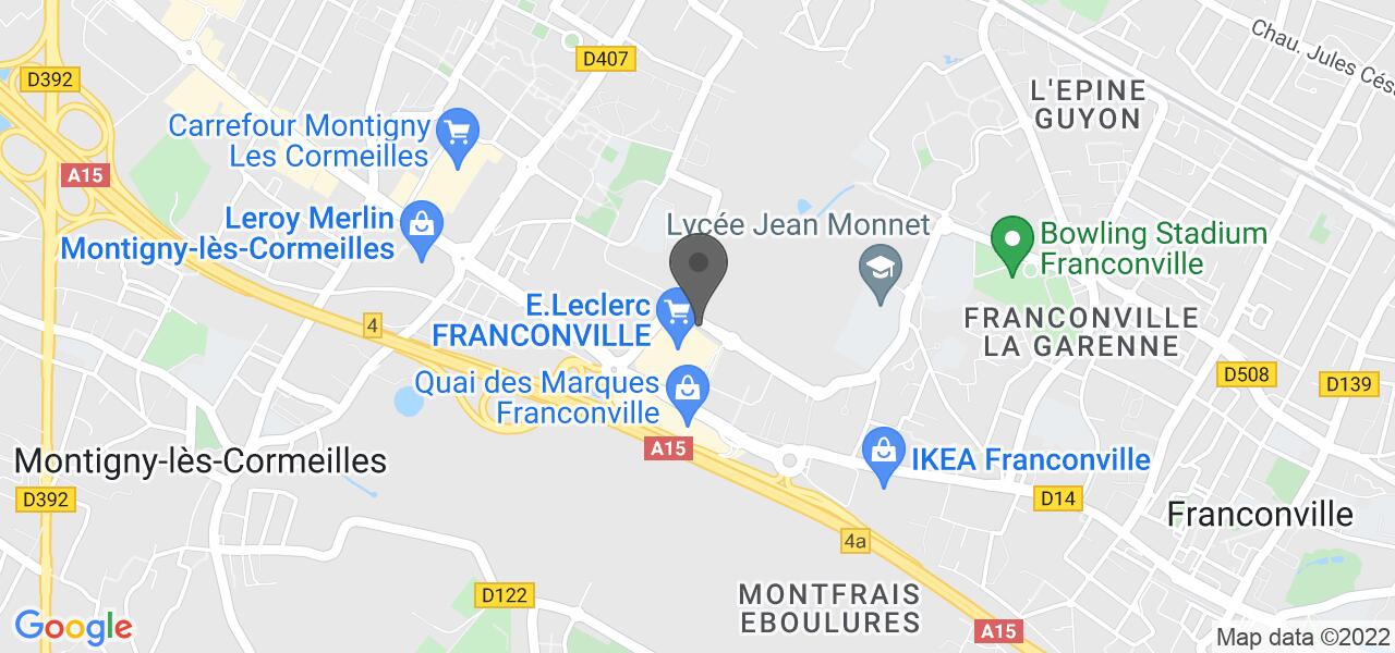 Plan d'accès — Au Bureau Franconville