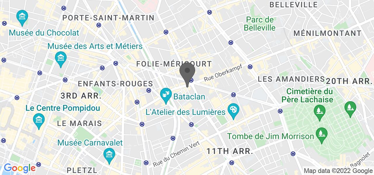 Plan d'accès — Café Oberkampf
