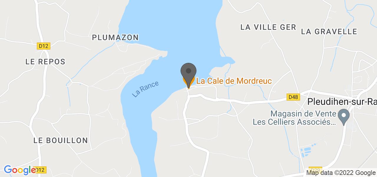 Plan d'accès — La Cale de Mordreuc