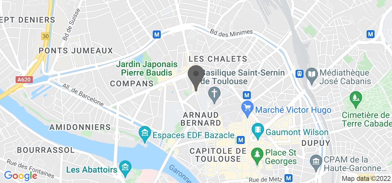 Mappa di accesso — Aux Pieds Sous la Table