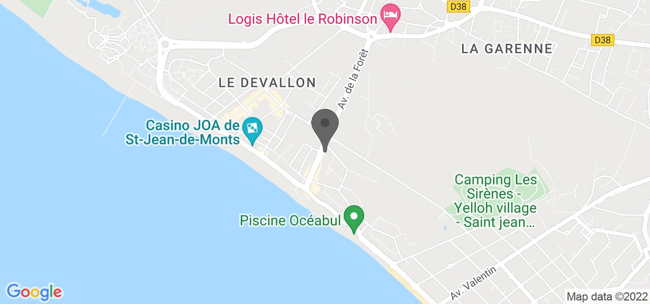 Access map — Le Boeuf Plage