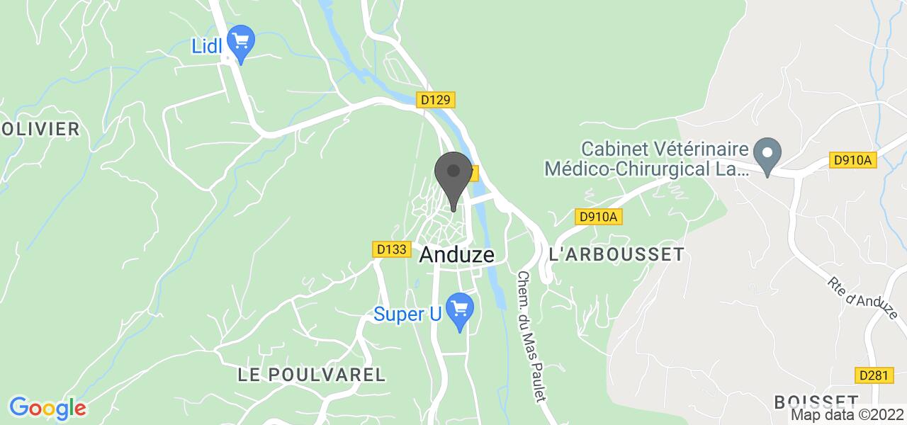 Plan d'accès — Au P'tit Resto