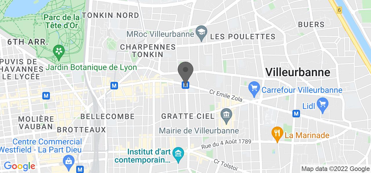 Plan d'accès — Nabab Villeurbanne