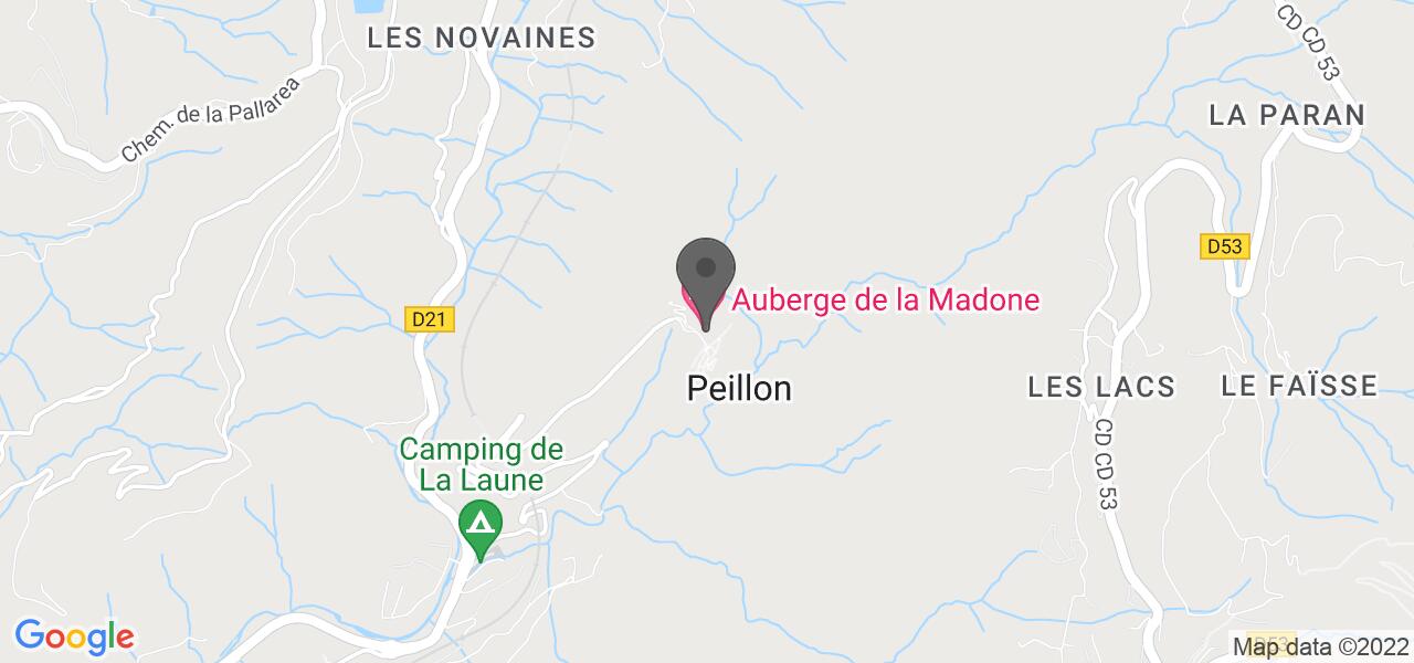 แผนที่การเดินทาง — Auberge de la Madone